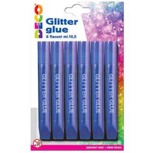 Colla Glitter Blu Ml.10,5 Pz.6 07764